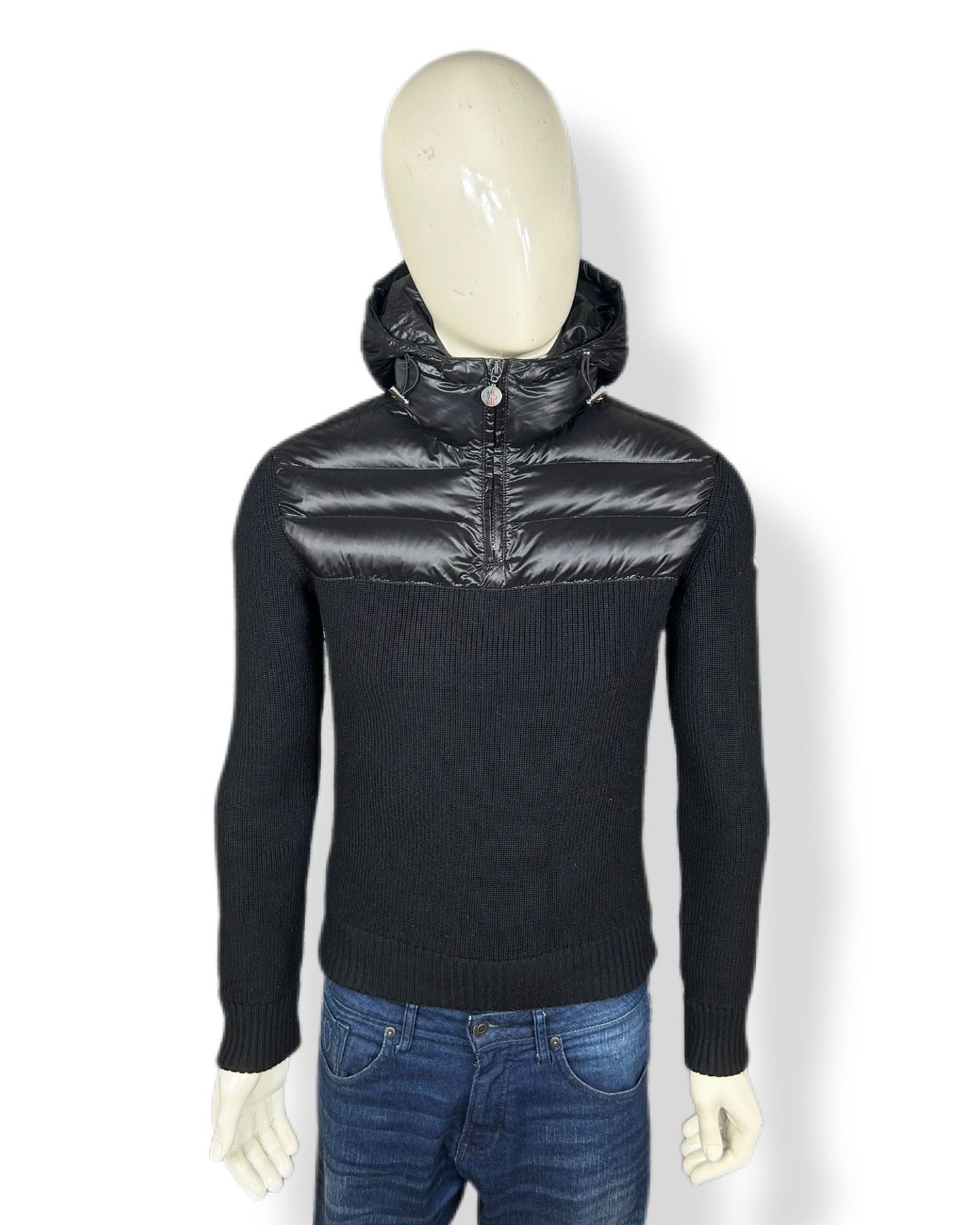 Moncler Tricot Cardigan Quarter-Zip - M