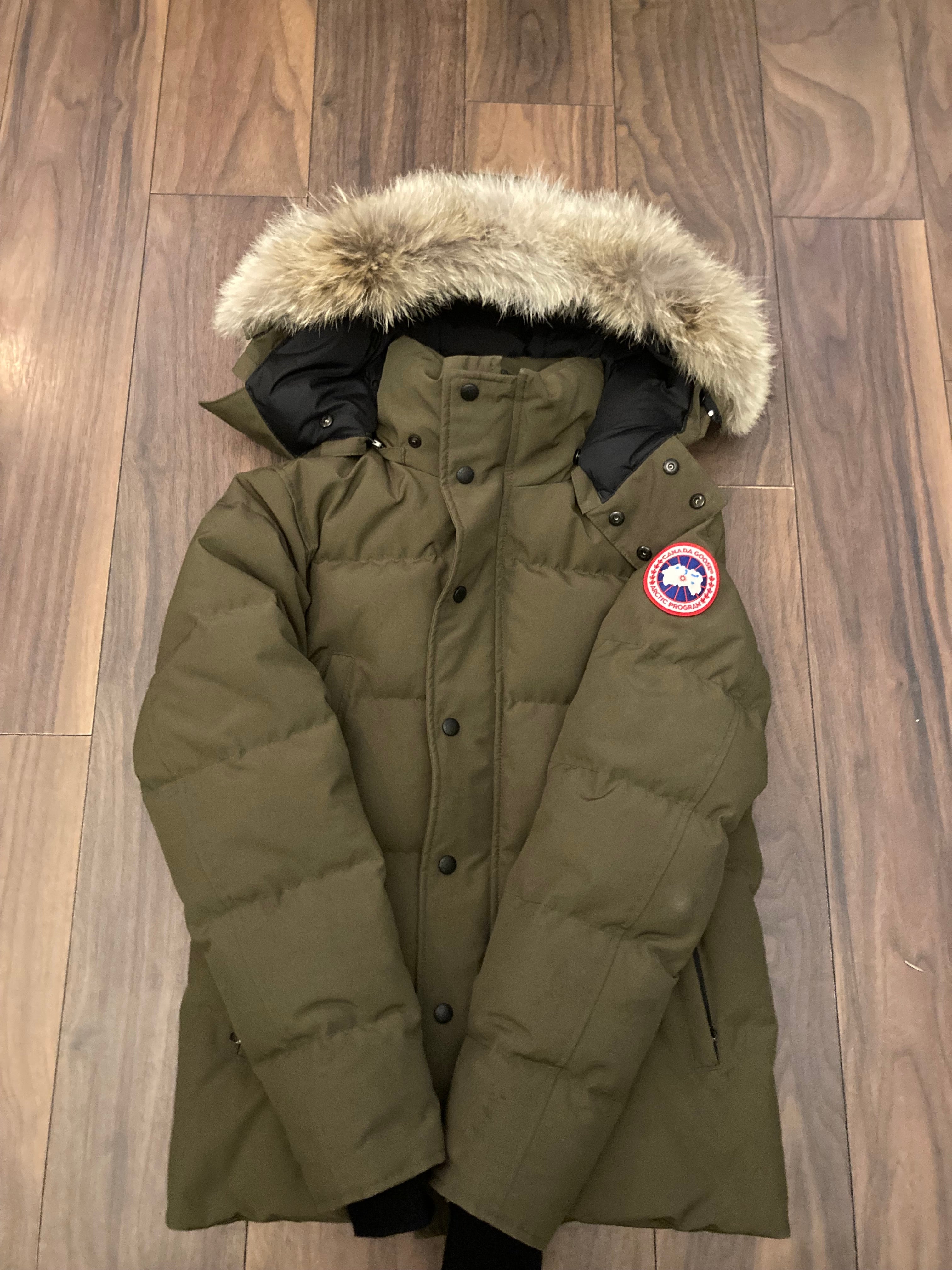 Khaki canada goose jacket sale