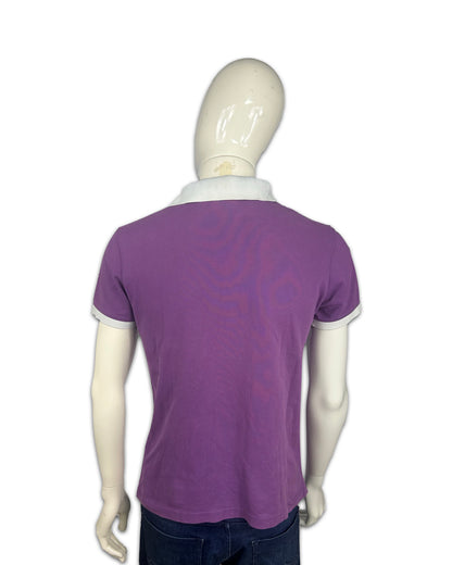 Moncler Purple Short Sleeve Polo - M