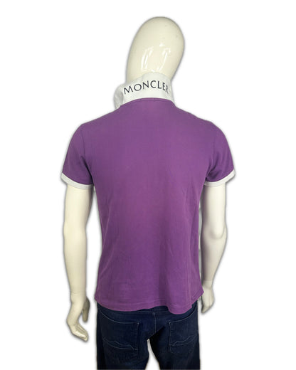 Moncler Purple Short Sleeve Polo - M