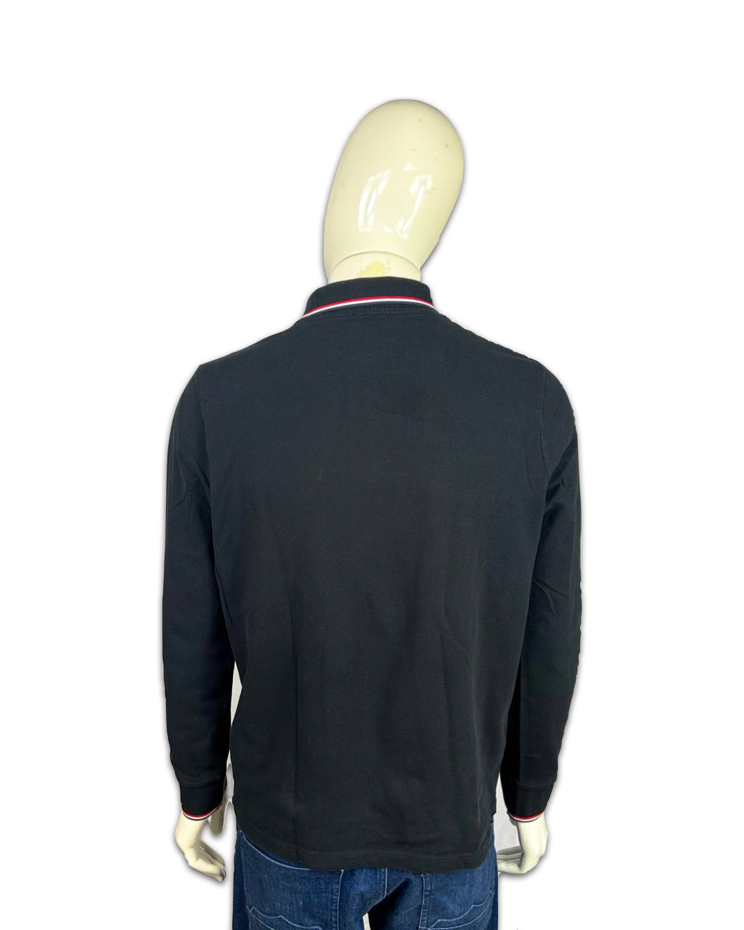 Moncler Black Long sleeve Polo Shirt - M