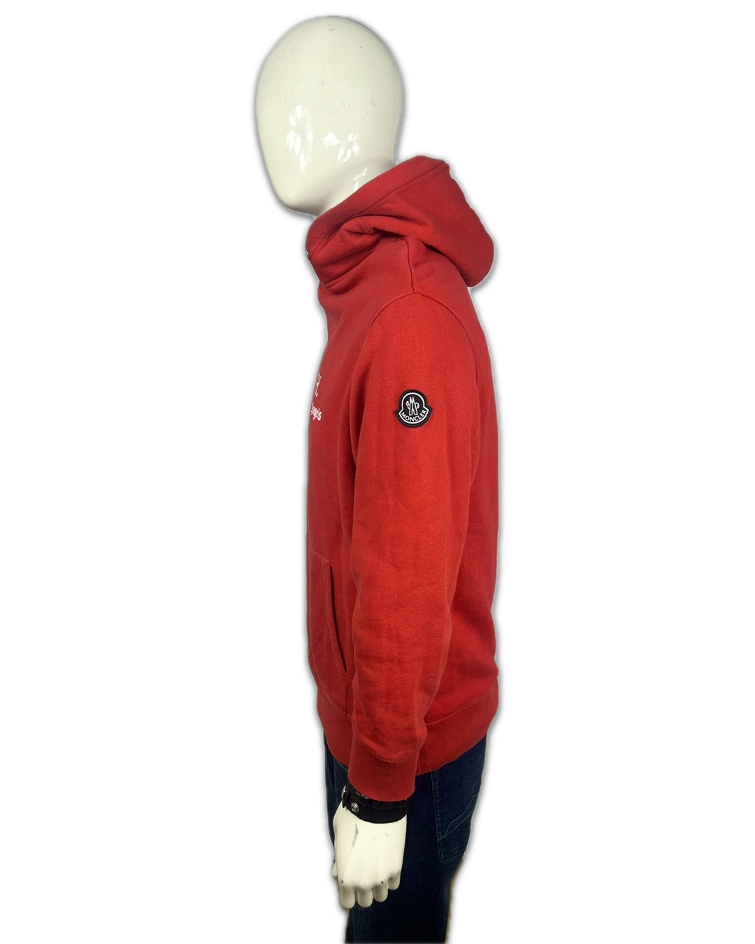 Moncler x Palm Angels Red Hoodie - M