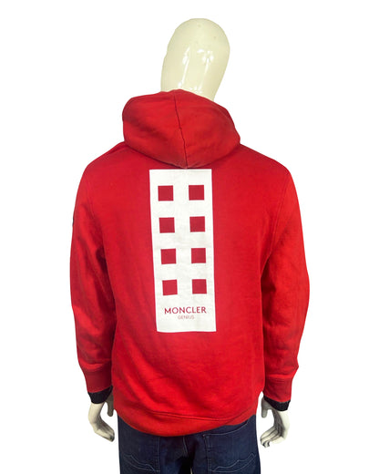 Moncler x Palm Angels Red Hoodie - M