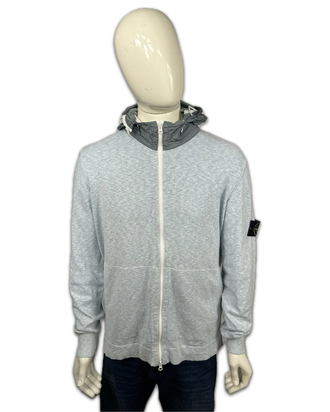 Stone Island Grey Zip up Hoodie - XXL Slim Fit