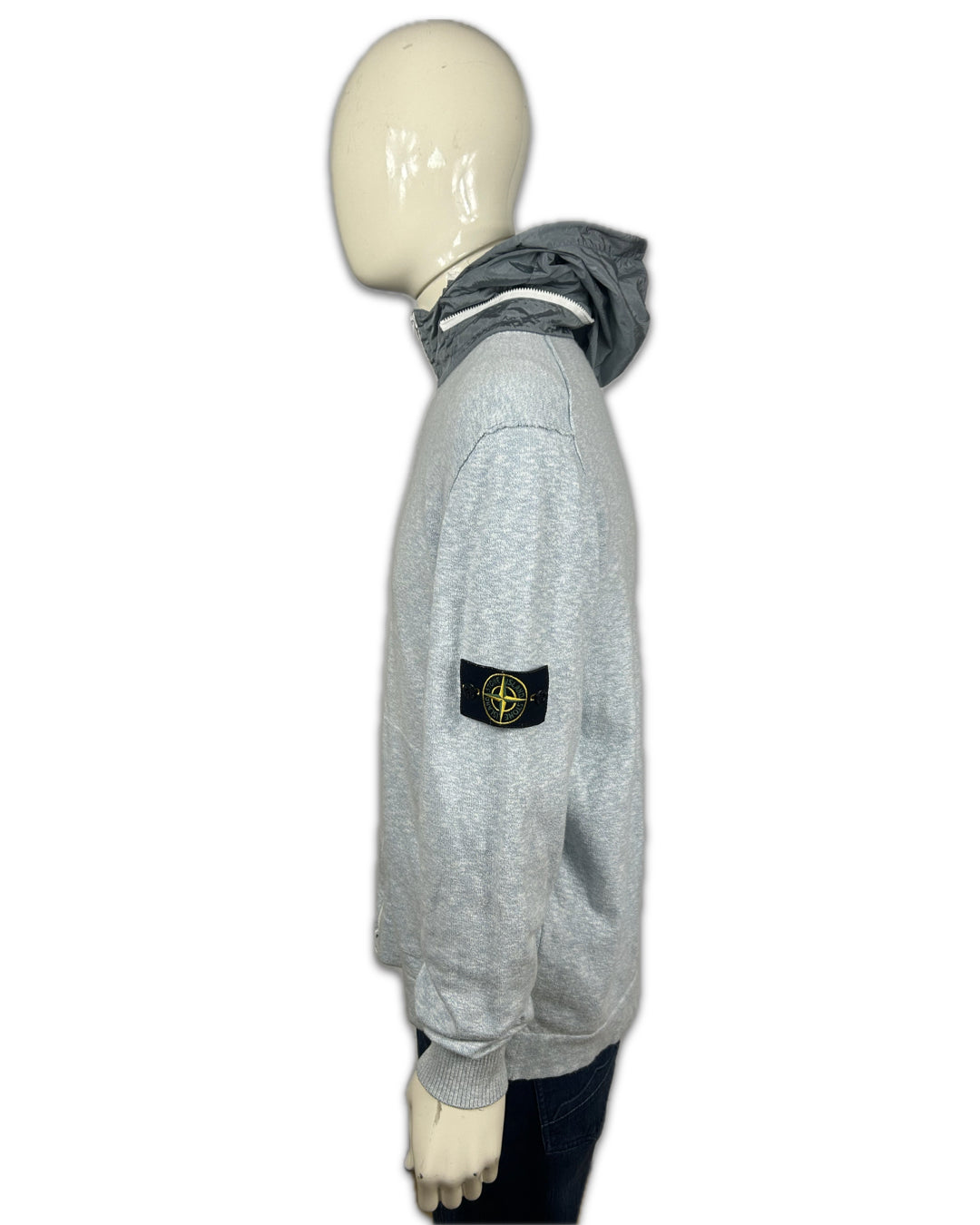 Stone Island Grey Zip up Hoodie - XXL Slim Fit