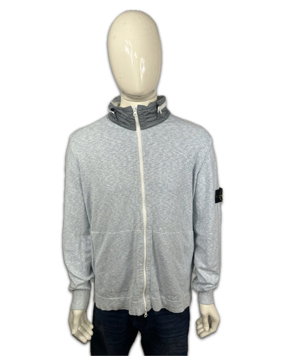 Stone Island Grey Zip up Hoodie - XXL Slim Fit